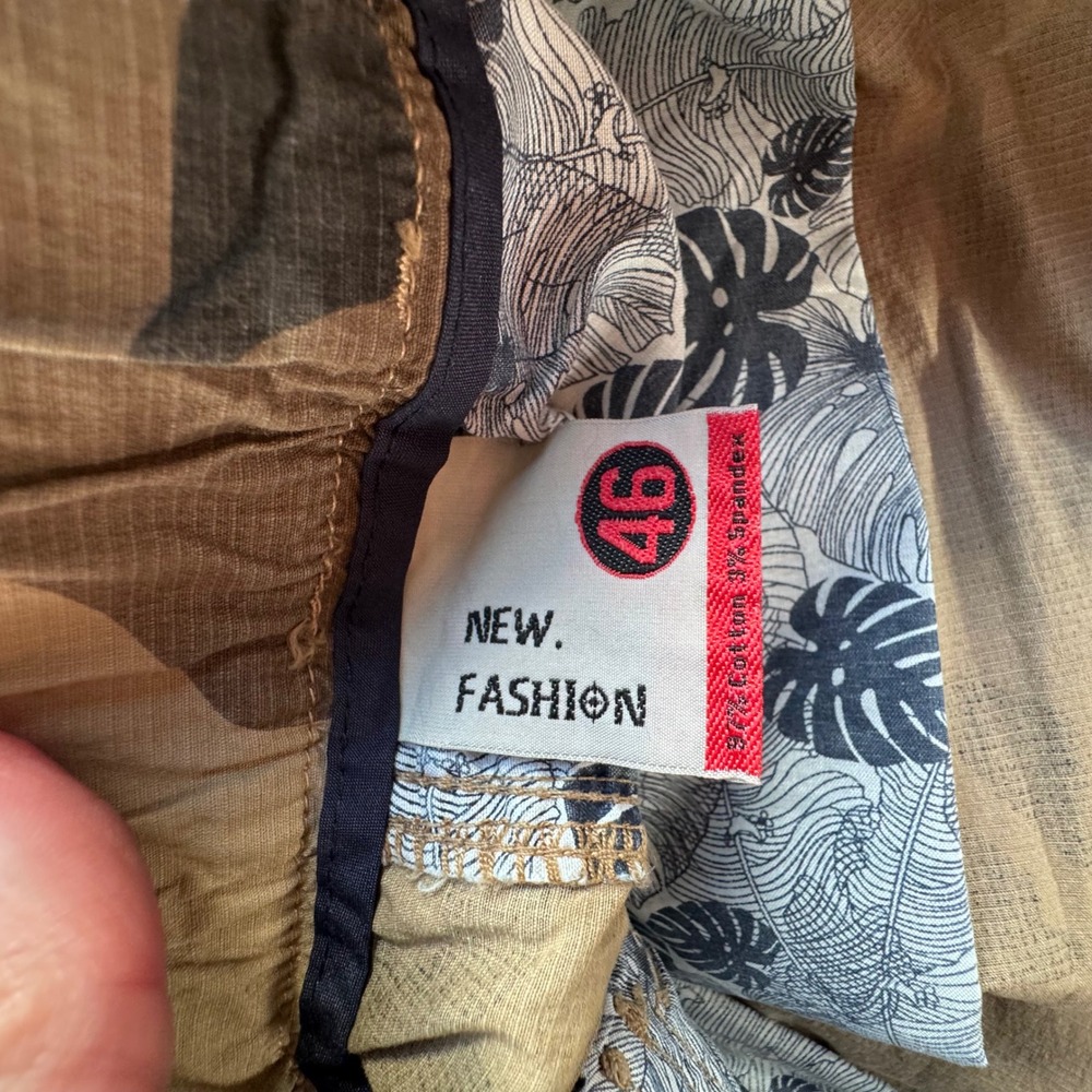 Camo Cargo Shorts Mens 46 New Tactical Streetwear Y2K Utility Baggy Ripstop - Picture 2 of 13